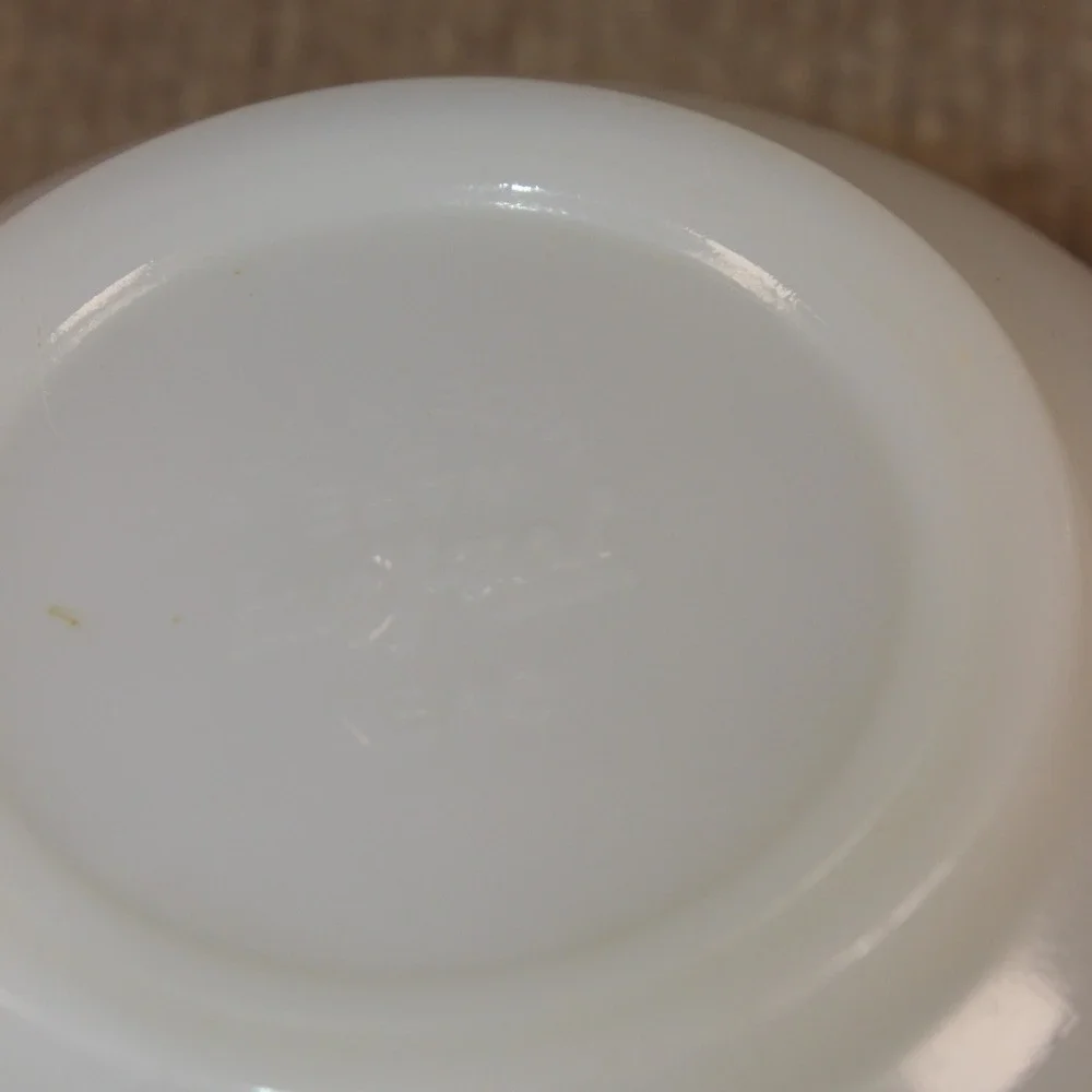 Vintage Fire-King Milk Glass Custard Cup White Small Dessert Bowl Ovenware 4.25
